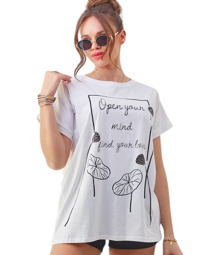 Royalfashion Women's cotton t-shirt with an interesting print