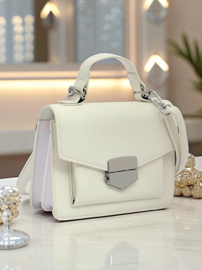 Royalfashion Women's Envelope Handbag with Handle Amalthea Avorio