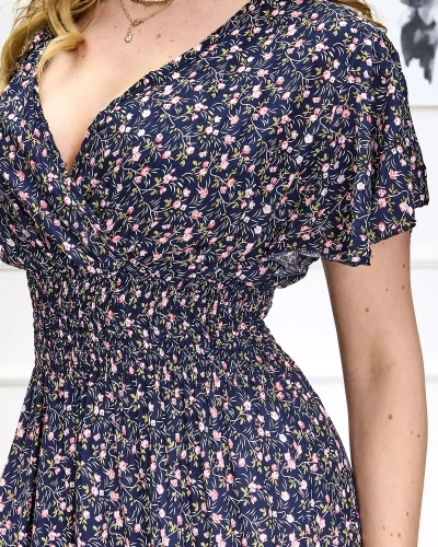 Floral navy blue naiste maxikleit Rõivad