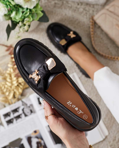 Royalfashion Women's moccasins with bow Mantarme