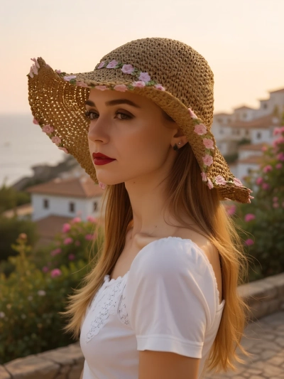 Royalfashion Naiste õlgkübar Malvera