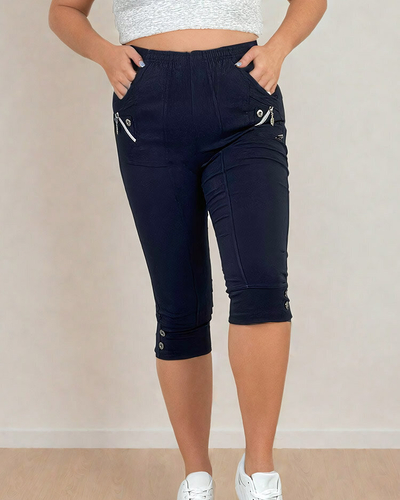 Royalfashion Naiste riidest püksid 7/8 PLUS SIZE