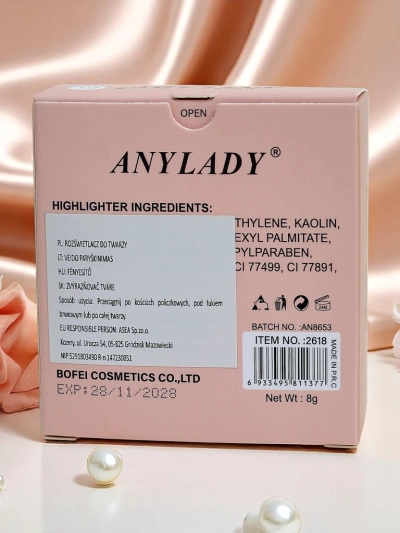 Anylady Хайлайтер для лица прессованный Silver