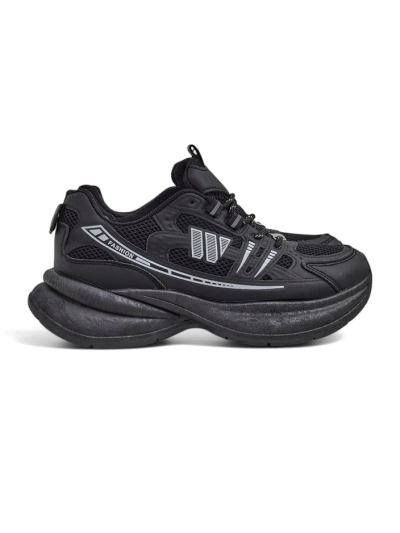 Naiste spordijalatsid Royalfashion Hypatia mustad madala kontsaga 5 cm