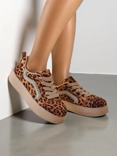 Royalfashion Women's platform sports sneakers Ensis
