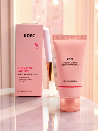 Маска для лица PDRN с кофеином - увлажняющая, лифтинговая с кисточкой на ночь