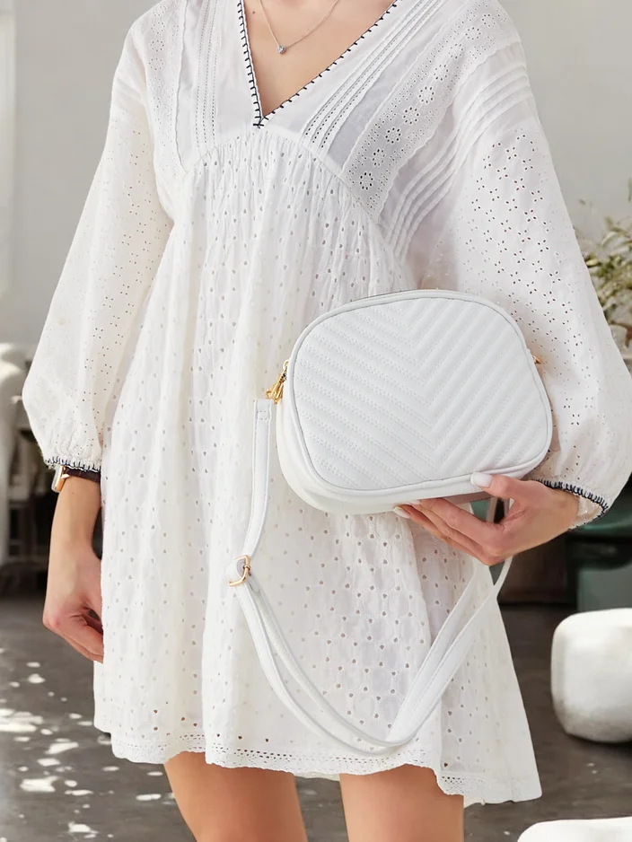 Royalfashion Oval small women's handbag made of eco-leather