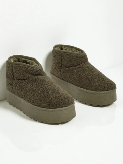 Marellin Women's Short Faux Snow Boots