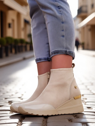 Royalfashion Women's ankle boots on a wedge Zarricos